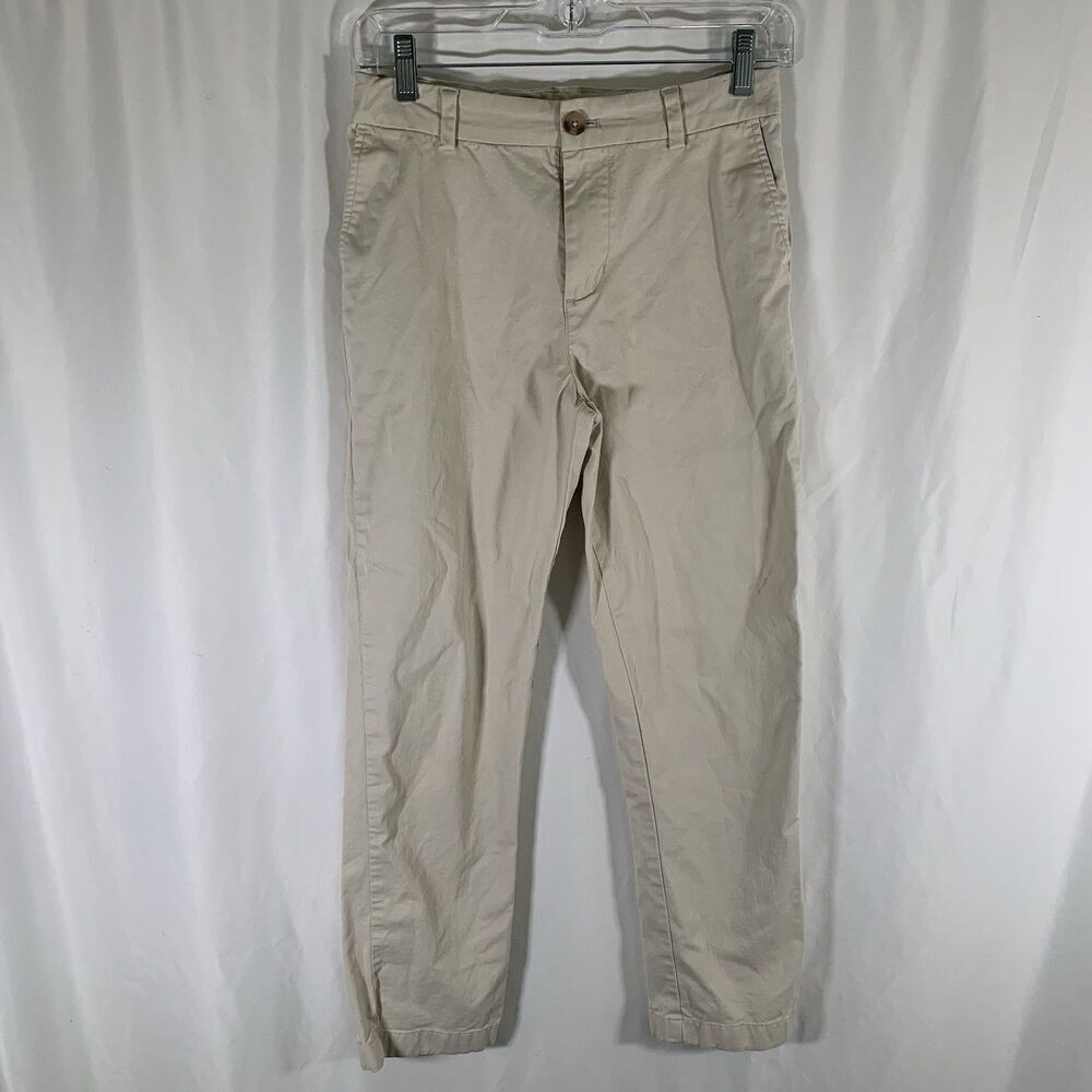 Vineyard Vines Pants Boy's 14 Beige Chino Adjustable Pockets Cotton Blend